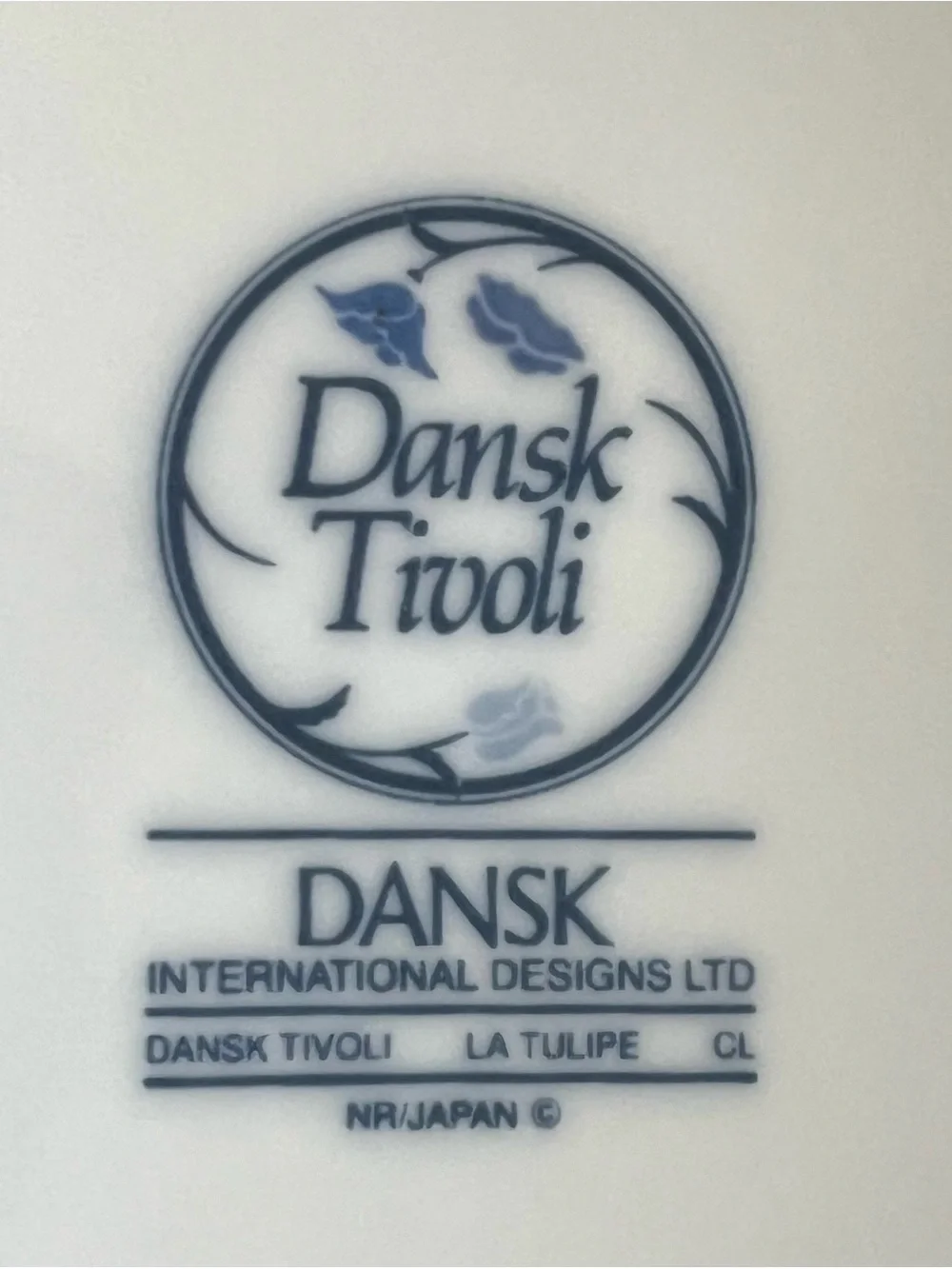 Dansk Tivoli Blue La Tulipe Rimmed Cereal/Salad Bowl 6 5/8” Discontinued 2-Bowls